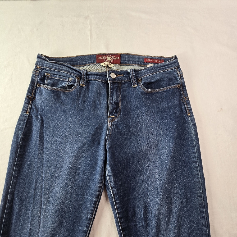 Lucky brand women's jeans Sofia straight RN80318 size 12/31 ankle